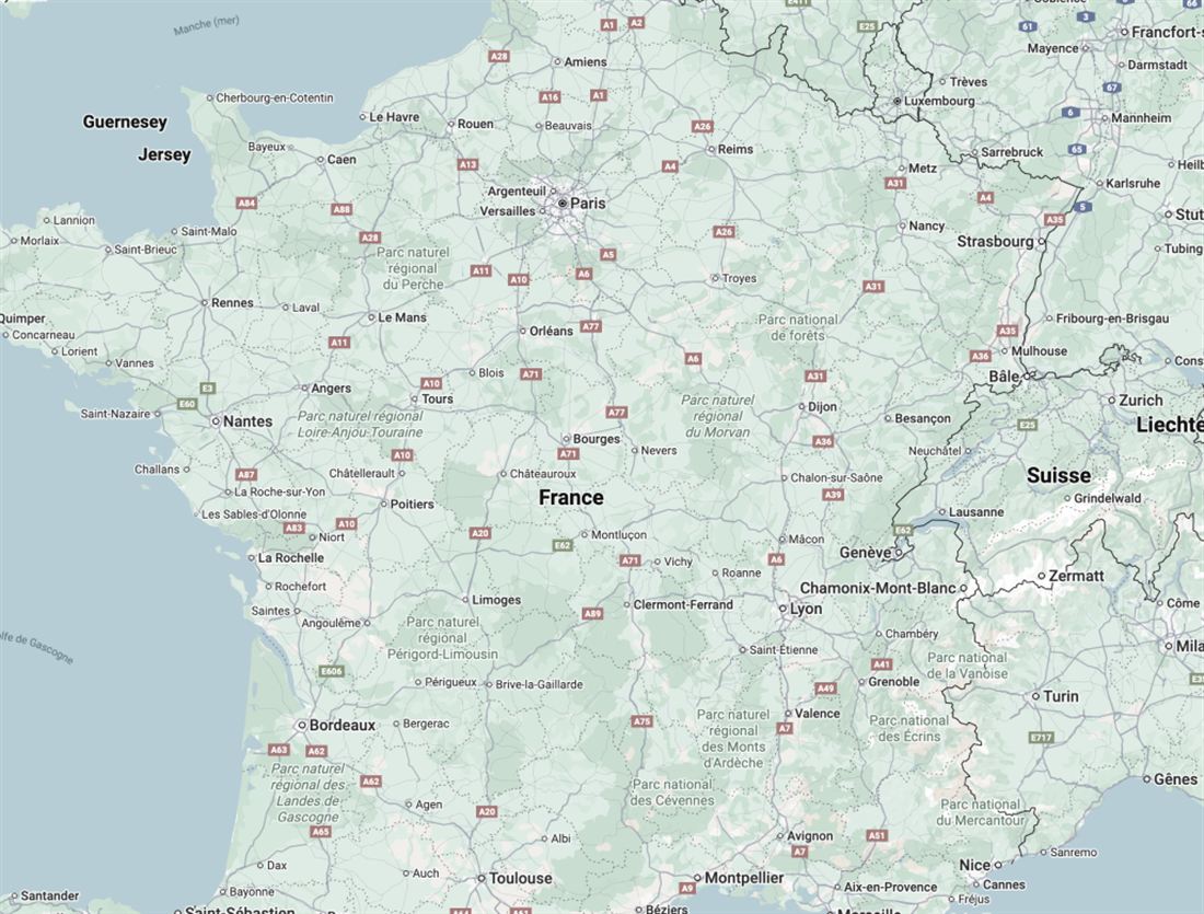 Carte des distributeurs