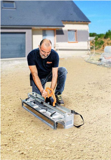 Technicien EDMA sur chantier